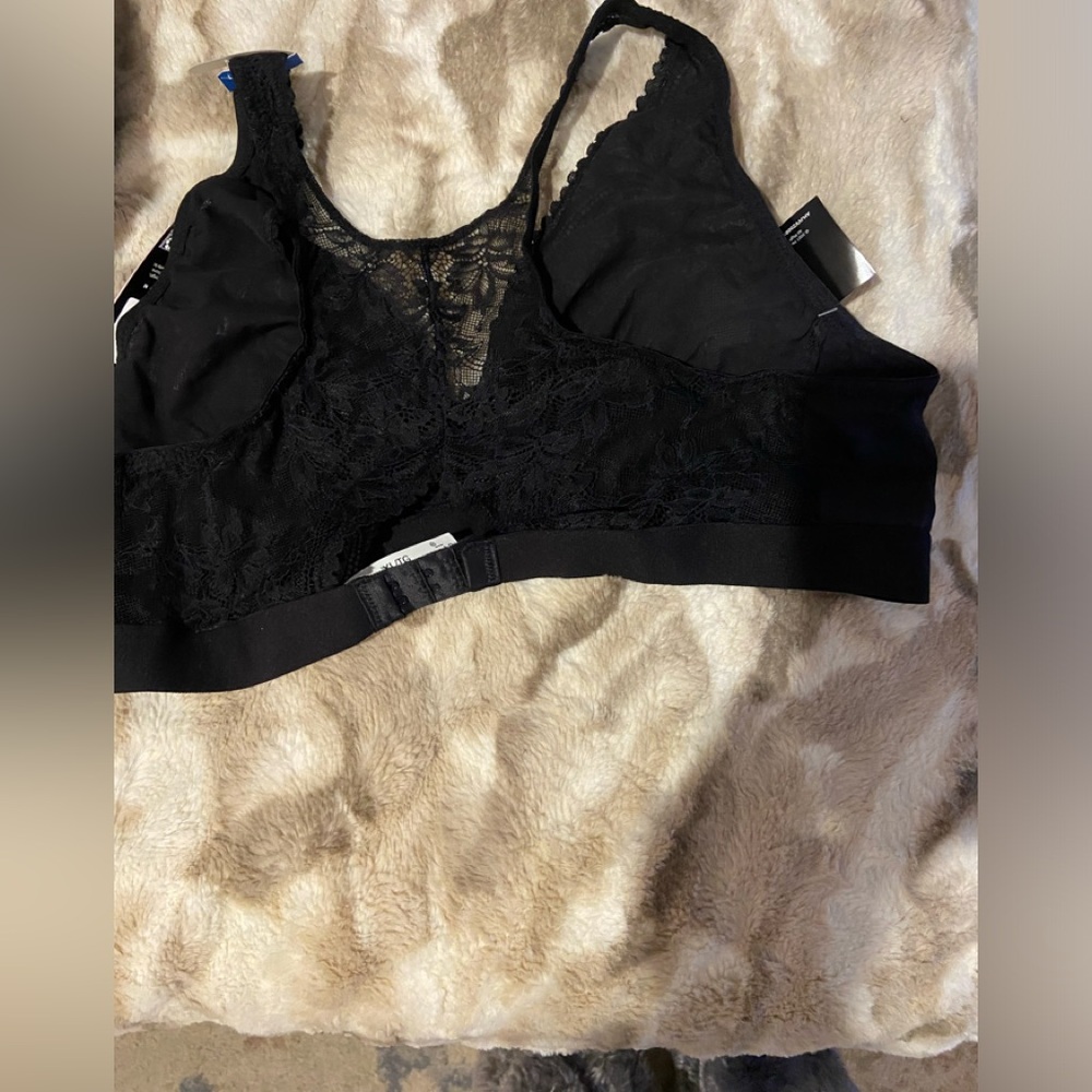 Bali Comfort Racerback Black Bra XL NWT